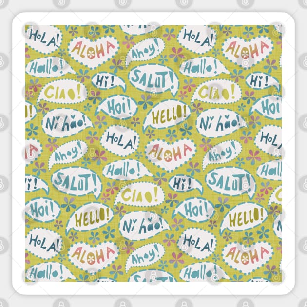 Say hello! Sticker by illaberekdesign